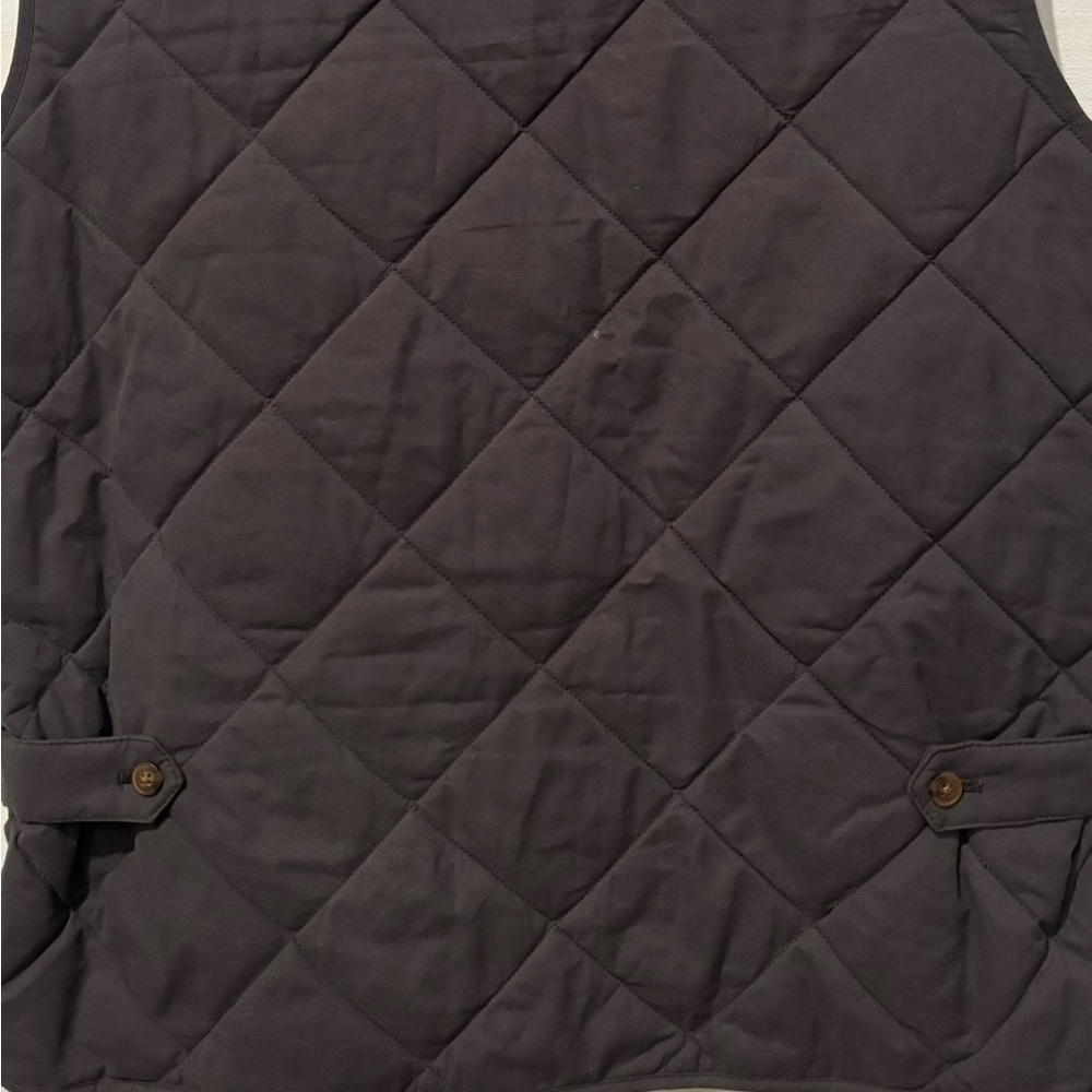 J. Crew Mercantile Charcoal Quilted Vest in size women’s Large .Great condition! - Picture 8 of 14
